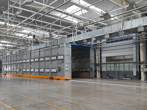 宇通客車移動(dòng)噴漆房項(xiàng)目