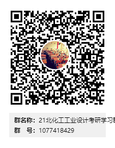 21北化工工業(yè)設(shè)計考研學(xué)習(xí)群群二維碼.png